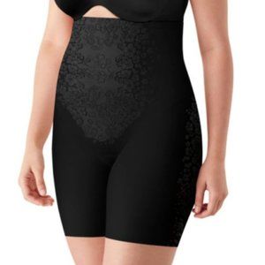 Maidenform NWT Black High Waist Ultra Thigh Slimmer DM0072 Small